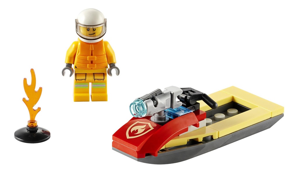 Bloques Lego Builder Bags Fire Resuce Water Scooter