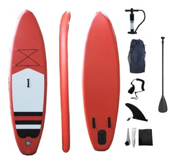 [S2801] Tabla Paddle Board 280x76x15 Blanco/Negro/Rojo